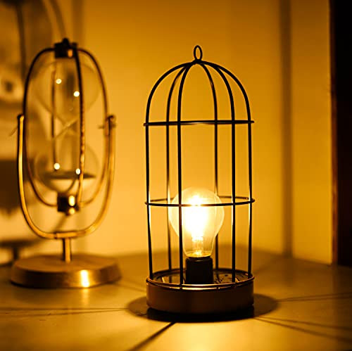 Solar Lantern Outdoor Hanging Solar Powered Lantern Lights with Edison Bulb Solar Table Lamp for Garden, Patio, Yard, Pathway, Wedding, Home Decoration