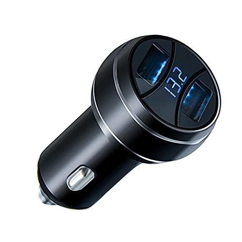 HBOY QC3.0 Car Charger, 12V/ 24V Car Cigarette Lighter Adapter with 4.8A Dual USB Ports, Quick Chargers for Sat Nav,Dashcam, iPad, Android and More,Black
