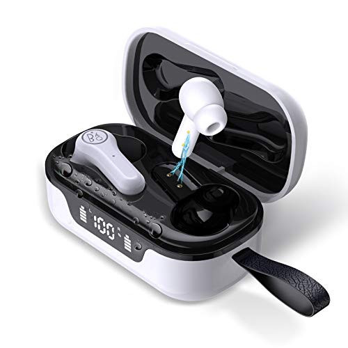 5.1 Wireless Earbuds Bluetooth, True Touch Control Earphones and Built-in Mic LCD Digital Display Charging Case, in-Ear Built-in Headphones with Noise Cancellation IPX7 Waterproof Sport Stereo Earphones 5.1 Wireless Earbuds Bluetooth, True Touch Control Earphones and Built-in Mic LCD Digital Display Charging Case, in-Ear Built-in Headphones with Noise Cancellation IPX7 Waterproof Sport Stereo Earphones