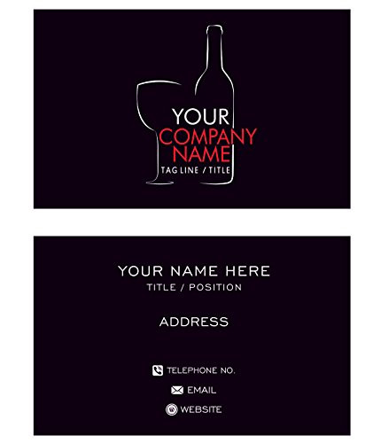 Design Your Own Personalized Business Card Bar Business Custom Visiting Card- Front Back-110 LBS -Thick paper
