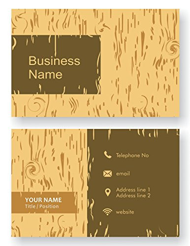 Design Your Own Personalized Business Card Wood Furniture Shop Custom Visiting Card- Front and Back-110 LBS -Thick paper