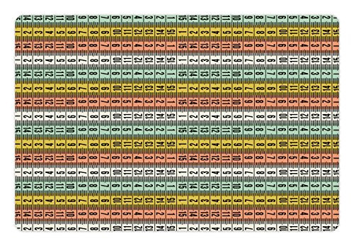 Ambesonne Pastel Pet Mat for Food and Water, Fashion Couture Horizontal Measuring Tape Tailor Pattern Illustration with Numbers, Rectangle Non-Slip Rubber Mat for Dogs and Cats, Multicolor Ambesonne Pastel Pet Mat for Food and Water, Fashion Couture Horizontal Measuring Tape Tailor Pattern Illustration with Numbers, Rectangle Non-Slip Rubber Mat for Dogs and Cats, Multicolor