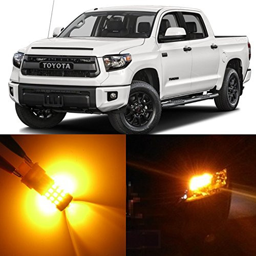 Alla Lighting 2x Super Bright Amber Yellow 7443 7440NAK WY21W 7440 LED Bulbs for Rear Turn Signal Blinker Light Lamps Replacement for 2005 2006 Tundra