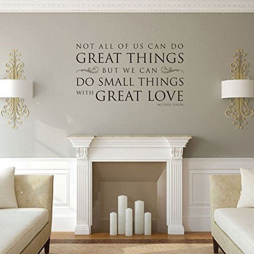 Wall Decal Love Quote, Mother Teresa: Do Small Things With Great Love