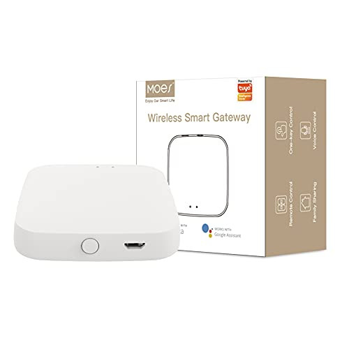 MOES Tuya Bluetooth Gateway Smart WiFi Hub Smart Home Bluetooth MESH?SIG? Gateway Work with Alexa Google Home Smart Life APP Remote Control