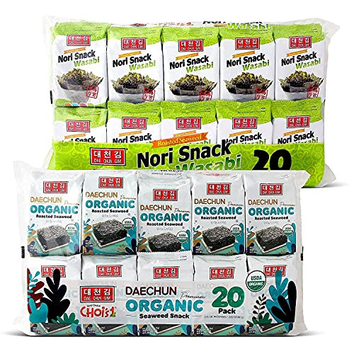 DAECHUN-CHOI'S1- Wasabi Seaweed Snack  and  Organic Seaweed Snack with Discounted Price