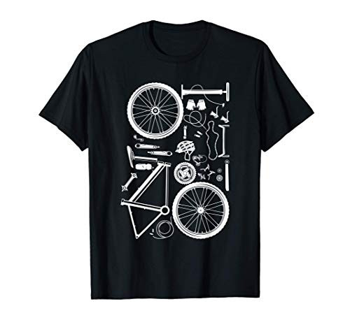 Bike Parts - Downhill Rider Mountainbike MTB Cycling T-Shirt
