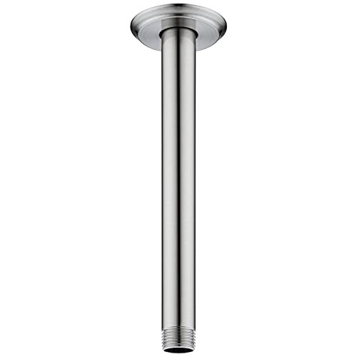 Anpean 8 Inch Shower Arm and Flange Brushed Nickel, Ceiling Mounted Shower Arm for Rain Shower Head