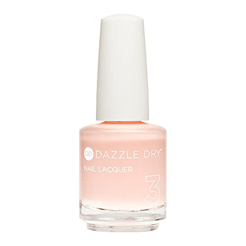 Dazzle Dry Nail Lacquer - Not Quite Nude, full coverage peaches-and-cream nude. -0.5 fl oz-