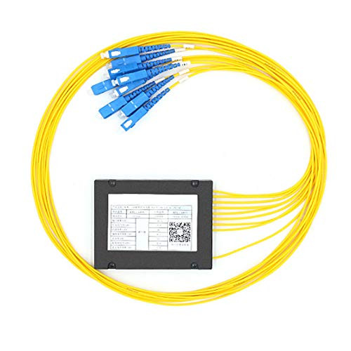 Primeda-telecom FBT Fiber Optic Splitter Adapter, PLC Splitter Module Singlemode 1M, SC interface -1x8 SC/UPC-