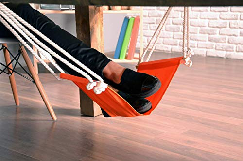 Hammock for Legs | Foot Hammock Under Desk | Adjustable Desk Foot Rest Hammock Office | Under The Desk Hammock for Feet Suitable for All Desk Types | Relax for Legs -Green-