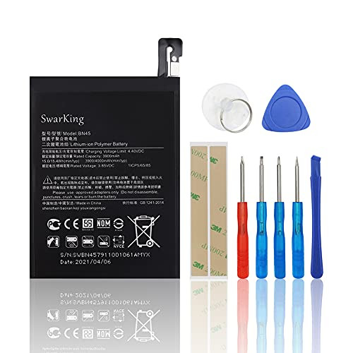 Swarking Replacement Battery Compatible with BN45 Redmi 9 M2004J19G, M2004J19C with Toolkit Swarking Replacement Battery Compatible with BN45 Redmi 9 M2004J19G, M2004J19C with Toolkit
