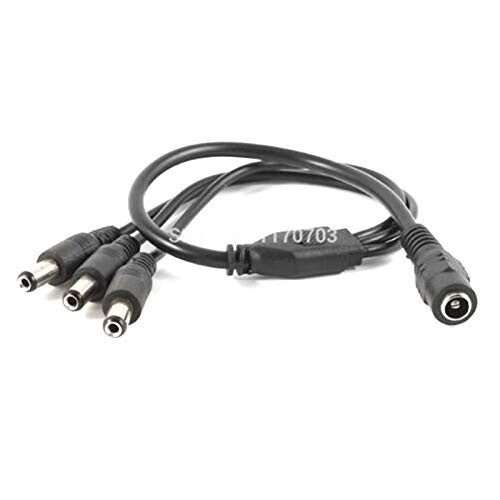 10 pcs 5.5x2.1mm 5.5mm x 2.1mm Female to 3 Male Splitter DC Power Cable for CCTV Camera