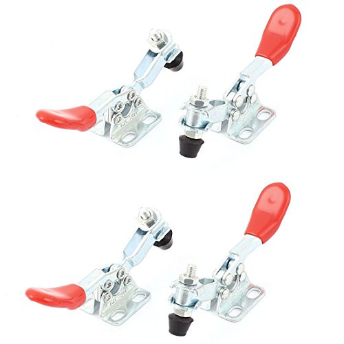 Aexit Quick Holding Clamps Red Horizontal Handle Toggle Clamp 27Kg 60 Toggle Clamps Lbs 4Pcs