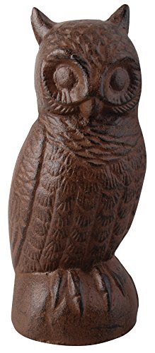 Esschert Design Cast Iron Decorative Owl, Large