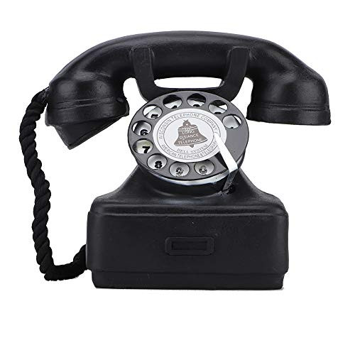 Vintage Retro Antique Phone Landline Telephone Home Desk Decor Ornament Photograph Props for Decoration of Kitchen, Living Room, Bedroom and Photo Studio