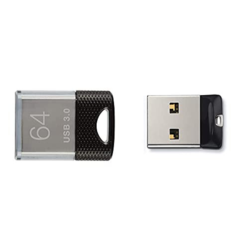 PNY 64GB Elite-X Fit USB 3.1 Flash Drive - 200MB/s and SanDisk 32GB Cruzer Fit USB 2.0 Flash Drive - SDCZ33-032G-G35 PNY 64GB Elite-X Fit USB 3.1 Flash Drive - 200MB/s and SanDisk 32GB Cruzer Fit USB 2.0 Flash Drive - SDCZ33-032G-G35