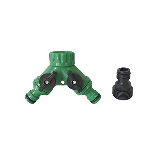 Gardening Watering System Tools 3/4" Internal Thread Y-Connector with 3/4" External Thread Tap Nipple Connector Quick Coupling Garden Irrigation System Accessories -Diameter : 3/4''-