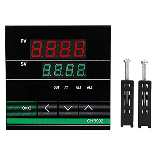 BERM Temperature Controller, CHB902 Thermostat Intelligent Digital Display Temperature Controller Relay/SSR Output AC180-240V 0-400?