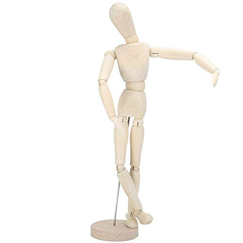 Manikin Artist Jointed Articulated Mannequin Wooden Manikin Flexible Mannequin for Desktop Decoration Drawing Painting