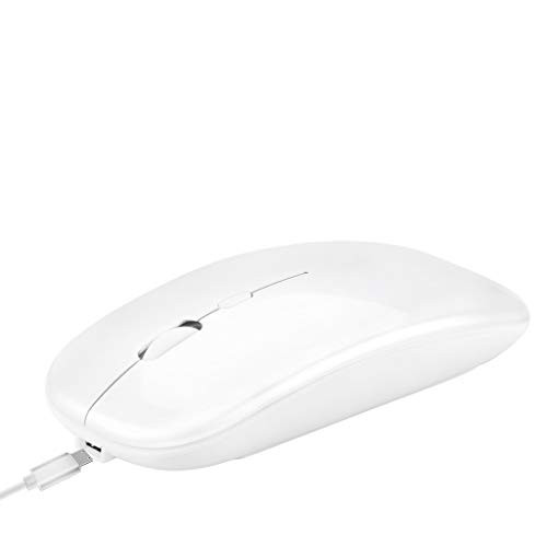 OVERMAL M90 Rechargeable Wireless Bluetooth Bt 5.0 USB Dual Mode Gaming Mouse for Laptop Computer Mice PC