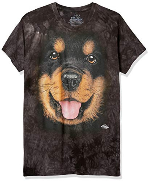 The Mountain Bf Rottweiler Puppy Adult Woman's T-Shirt, Black, Medium The Mountain Bf Rottweiler Puppy Adult Woman's T-Shirt, Black, Medium