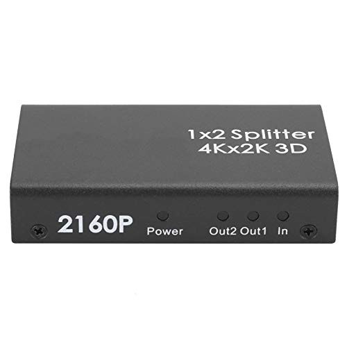 Heayzoki HDMI Switch 4K HDMI Splitter,HDMI Switcher 1 in 2 Out HDMI Splitter,HD Video HDMI Switcher,HDMI Switch Splitter Amplifier Dual Display 100?240V,Support 3D-US-