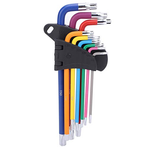 Eboxer Colorful Hex Wrench Set, L Hex Wrench Hex Key Tools Set, for assembly and repair of mechanical equipment, 9 Pcs