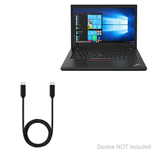 Cable for Lenovo ThinkPad A485 with Touchscreen -14 in- -Cable by BoxWave- - DirectSync PD Cable -3ft- - USB-C to USB-C -100W-, Type C Braided 3ft Charge and Sync Cable - Jet Black Cable for Lenovo ThinkPad A485 with Touchscreen -14 in- -Cable by BoxWave- - DirectSync PD Cable -3ft- - USB-C to USB-C -100W-, Type C Braided 3ft Charge and Sync Cable - Jet Black