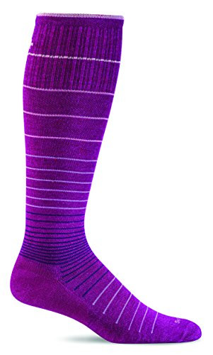 Sockwell Women's Circulator Graduated Compression Socks, Small/Medium (4-7.5), Violet