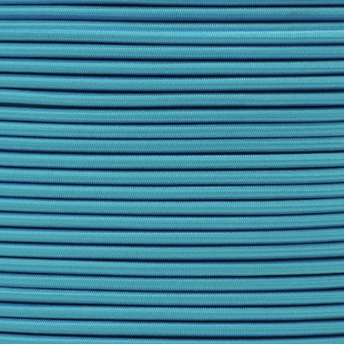 West Coast Paracord Bungee Elastic Nylon Shock Cord -3/16 Inch x 50 Feet, Neon Turquoise-