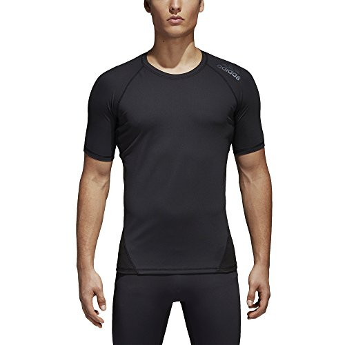 adidas Men's Training Alphaskin Sport Short Sleeve Tee, Black, X-Large