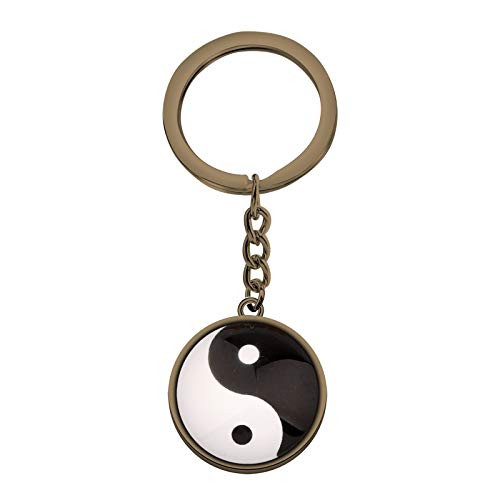 FAADBUK Yin Yang Tai Chi Pendant Keychain Yin Yang Round Medallion Keychain Gift for Family Friend Tai Chi Fans -Tai Chi K-coppery- FAADBUK Yin Yang Tai Chi Pendant Keychain Yin Yang Round Medallion Keychain Gift for Family Friend Tai Chi Fans -Tai Chi K-coppery-