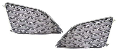 Parts N Go 2009-2010 Corolla Fog Light Cover Set Driver  and  Passenger Side Left/Right Hand Silver - 8148202080 TO1039115