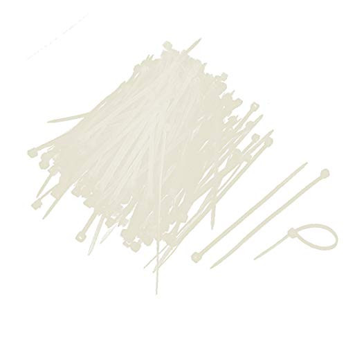 X-DREE 80mmx2mm Self-Locking Nylon Plastic Cable Wire Zip Tie White 1000pcs -80mmx2mm Reseau autobloquant Nylon Attache Fil Câble en Plastique Blanc 1000pcs