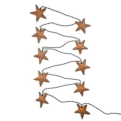 Kurt Adler UL 10-Light Linen Star Light Set