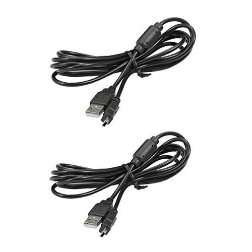 Lysee Data Cables - 1.8m/5.9ft USB Charging Cable with Magnetic Ring for PS3 Wireless Controller USB Charger for Sony Playstation PS3 Accessories - -Color: 2pcs, Cable Length: 1.8m-