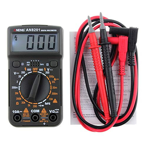 Kunle Portable 1999 Counts Meter Mini Handheld Digital Multimeter Backlight LCD Display AC/DC Ammeter Voltmeter Ohm Electrical Tester NEW PRODUCT