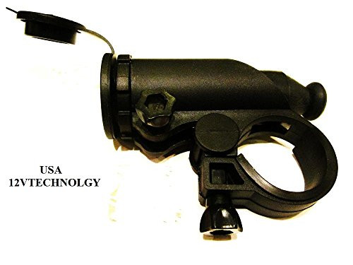 12vtechnology Fits Harley Davidson, Triumph, Motorcycle 12 Volt Power Outlet, Cigarette Lighter Socket Handlebar Mount. Cs-/gb/gmnt