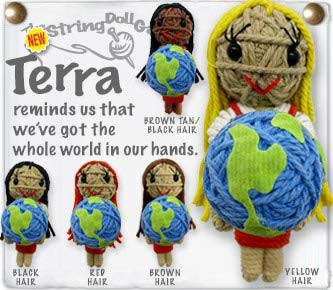 Kamibashi Terra The World Original String Doll Gang Keychain Clip