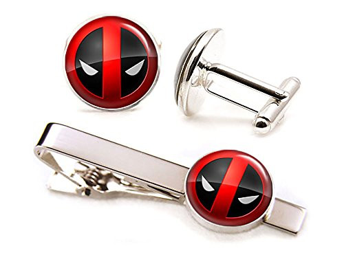 Deadpool Tie Clip, Avengers Cufflinks, Xmen Tie Tack, Marvel Jewelry, Cuff Links Link, Groomsmen Gift Wedding Party Gift Deadpool Tie Clip, Avengers Cufflinks, Xmen Tie Tack, Marvel Jewelry, Cuff Links Link, Groomsmen Gift Wedding Party Gift