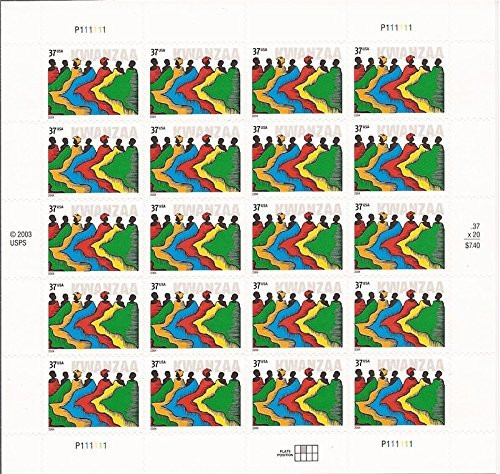 US Stamp - 2004 Kwanzaa - 20 Stamp Sheet - Scott 3881 by USPS US Stamp - 2004 Kwanzaa - 20 Stamp Sheet - Scott 3881 by USPS