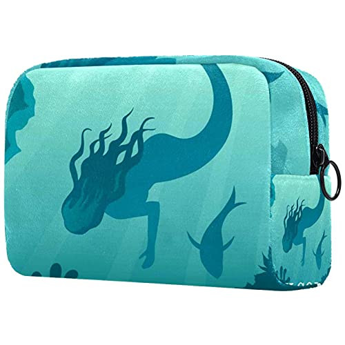 Women Makeup Bag,Cosmetic Storage Bag tropical ocean sea animal mermaid for Travel,Cosmetics Organizer