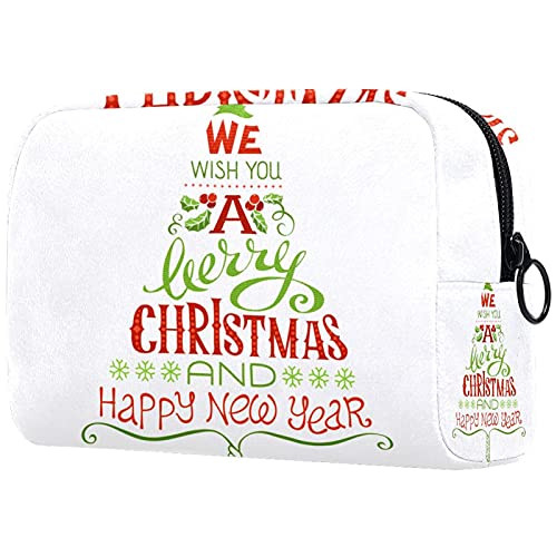 Women Makeup Bag,Cosmetic Storage Bag we wish you a merry christmas for Travel,Cosmetics Organizer Women Makeup Bag,Cosmetic Storage Bag we wish you a merry christmas for Travel,Cosmetics Organizer