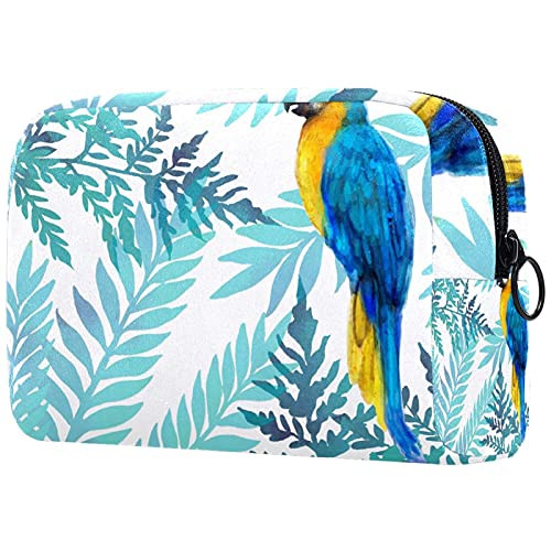 Women Makeup Bag,Cosmetic Storage Bag summer tropical for Travel,Cosmetics Organizer