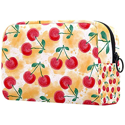 Women Makeup Bag,Cosmetic Storage Bag Watercolor cherry for Travel,Cosmetics Organizer Women Makeup Bag,Cosmetic Storage Bag Watercolor cherry for Travel,Cosmetics Organizer
