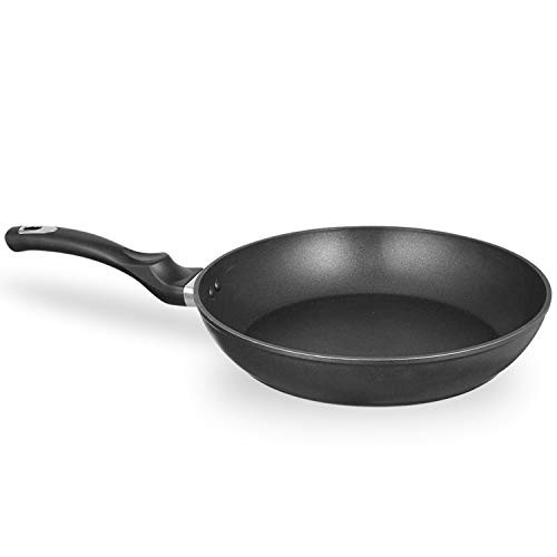 Chef's Star Frying Pan Non stick Ceramic Coated - Induction Ready Non-Stick Deep Frying Pan - Premium 12 Frying Pan - Dishwasher & Oven Safe - Black 
