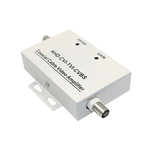XHTECH Coaxial Cable BNC Video Signal Amplifier Booster Splitter Coaxial Distributor -1 Input 1 Output- for Video Monitoring System CCTV Security Camera -White- XHTECH Coaxial Cable BNC Video Signal Amplifier Booster Splitter Coaxial Distributor -1 Input 1 Output- for Video Monitoring System CCTV Security Camera -White-