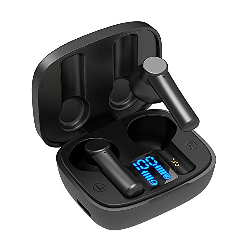 Wireless Earbuds?Touch Control Wireless Headphones in-Ear Earphones with Stereo Sound?True Bluetooth 5.0 Headphones with USB-C  and  Power Display,Waterproof Bluetooth Earbuds with Microphone