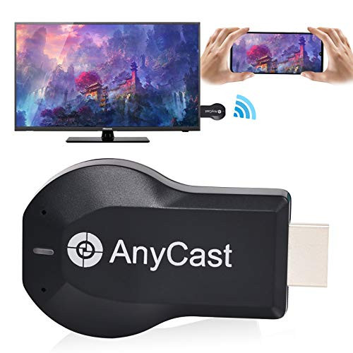 JKFENEOR Anycast HDMI Wireless Display Adapter WiFi 1080P Mobile Screen Mirroring Receiver Dongle to TV/Projector Receiver Support Android Mac iOS Windows